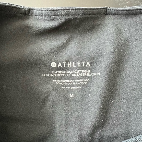 ATHLETA ELATION LASER CUT LEGGINGS - GREAT CONDITION - Picture 5 of 8